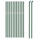 Vielinė tinklinė tvora, žalia, 1,1x25m, galvanizuotas plienas