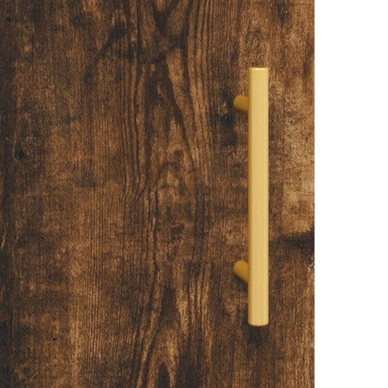 Komoda, dūminio ąžuolo spalvos, 69,5x34x180cm, apdirbta mediena