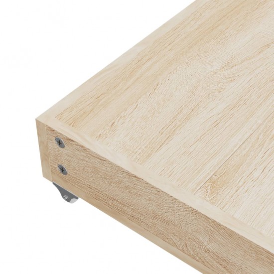 Stalčiai po lova, 2vnt., taupe, apdirbta mediena ir audinys