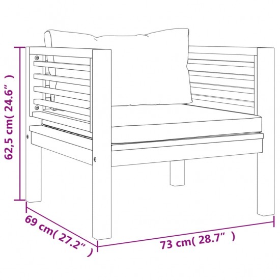 Trivietė sofa su pagalvėlėmis, šviesiai pilka, 180cm, audinys