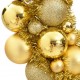 Kalėdinis vainikas, auksinės spalvos, 45cm, polistirenas