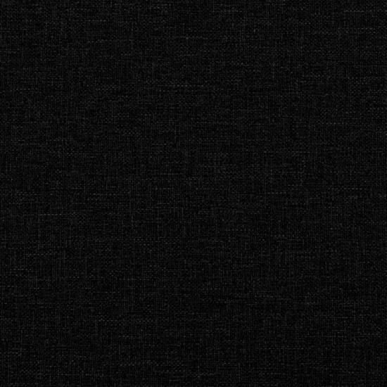 Lova su čiužiniu, juodos spalvos, 90x200cm, audinys