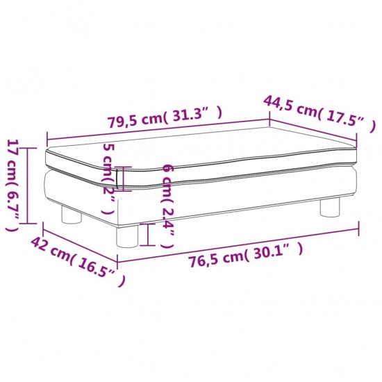 Vaikiška sofa su pakoja, ruda, 100x50x30cm, aksomas