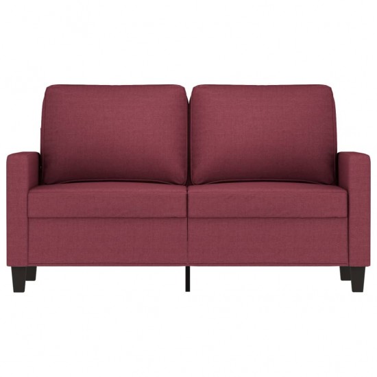 Dvivietė sofa, raudonojo vyno spalvos, 120cm, audinys