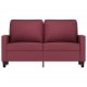 Dvivietė sofa, raudonojo vyno spalvos, 120cm, audinys