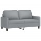 Dvivietė sofa, šviesiai pilkos spalvos, 140cm, audinys