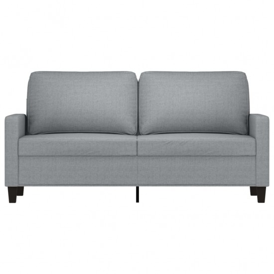 Dvivietė sofa, šviesiai pilkos spalvos, 140cm, audinys