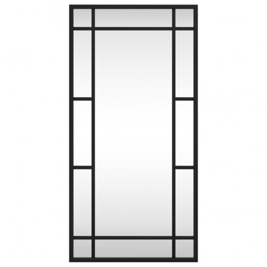 Sieninis veidrodis, juodas, 30x60cm, geležis, stačiakampis