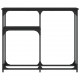 Konsolinis staliukas, juodas, 90x22,5x75cm, apdirbta mediena