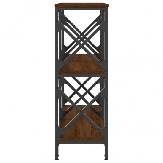 Konsolinis staliukas, rudas ąžuolo, 100x28x80,5cm, mediena