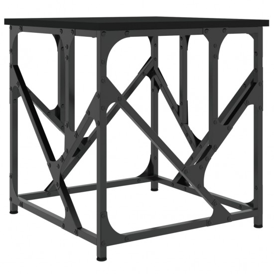 Kavos staliukas, juodos spalvos, 45x45x47,5cm, apdirbta mediena