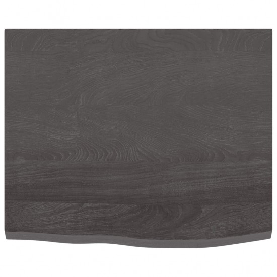 Vonios kambario stalviršis, tamsiai pilkas, 60x50x2 cm, mediena
