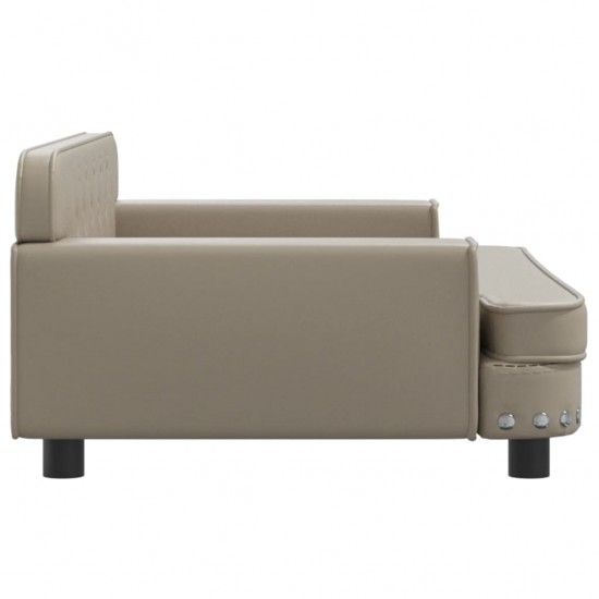 Vaikiška sofa, kapučino spalvos, 90x53x30cm, dirbtinė oda