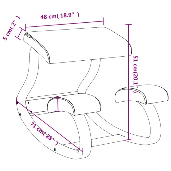 Sodo kėdutė, kreminės spalvos, 48x71x51cm, beržo fanera