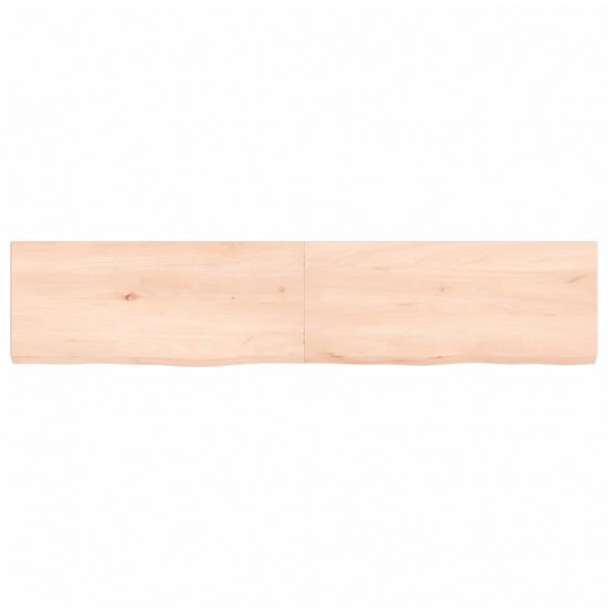 Sieninė lentyna, 140x30x(2–4)cm, neapdorotas ąžuolo masyvas