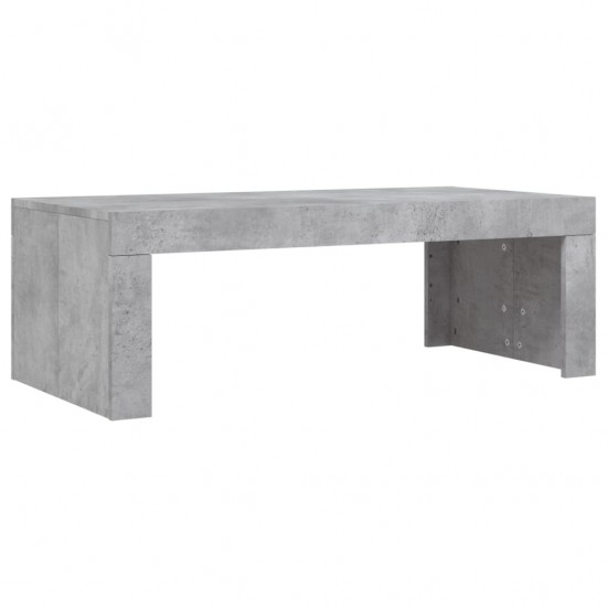 Kavos staliukas, betono pilkas, 102x50x36cm, apdirbta mediena