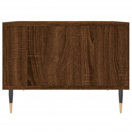 Kavos staliukas, rudas ąžuolo, 60x50x36,5cm, apdirbta mediena