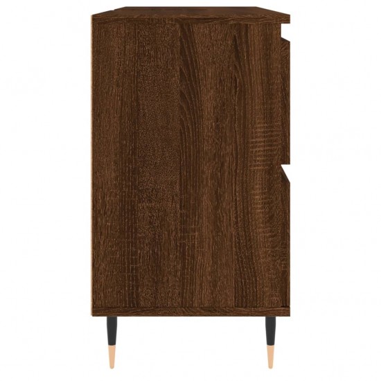 Vonios kambario spintelė, ruda ąžuolo, 80x33x60cm, mediena