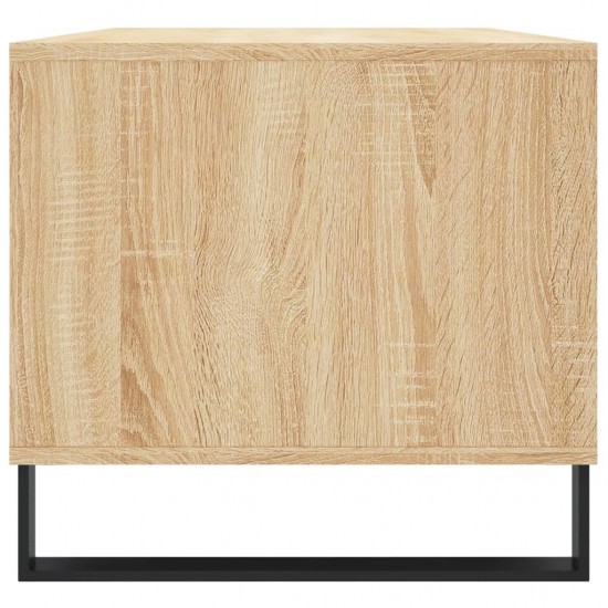 Kavos staliukas, ąžuolo spalvos, 90x49x45cm, apdirbta mediena