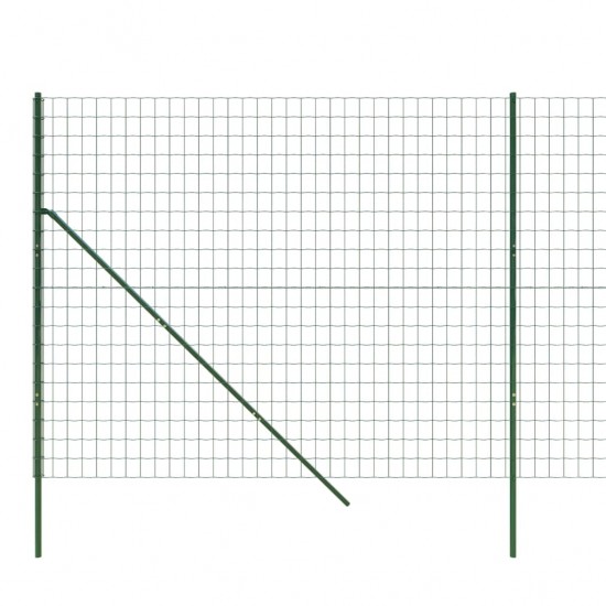 Vielinė tinklinė tvora, žalia, 2x10m, galvanizuotas plienas