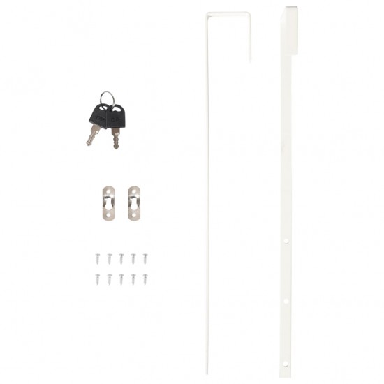 Veidrodinė papuošalų spintelė, balta, 30x8,5x90cm, sieninė