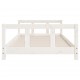 Vaikiškos lovos rėmas, baltas, 90x200cm, pušies masyvas