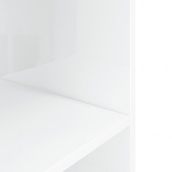 Akvariumo stovas, baltas, 36x75x72,5cm, mediena, blizgus