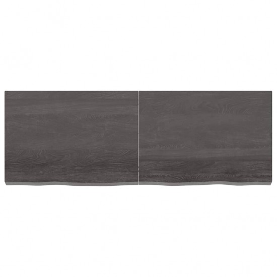 Sieninė lentyna, tamsiai pilka, 140x50x6cm, ąžuolo masyvas