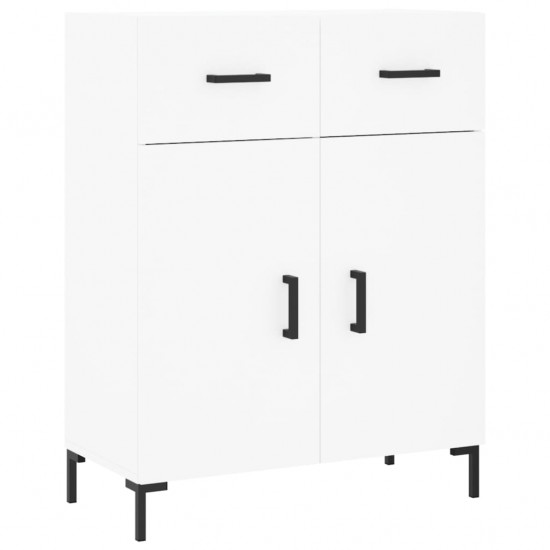 Komoda, baltos spalvos, 69,5x34x180cm, apdirbta mediena