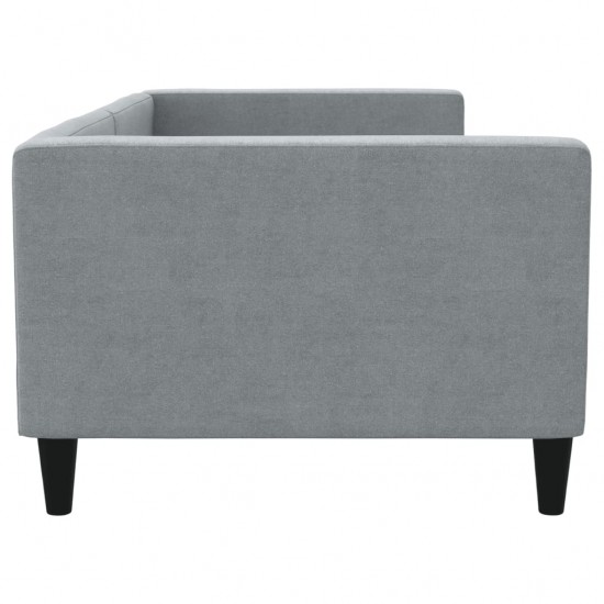 Sofa, šviesiai pilkos spalvos, 90x200cm, audinys