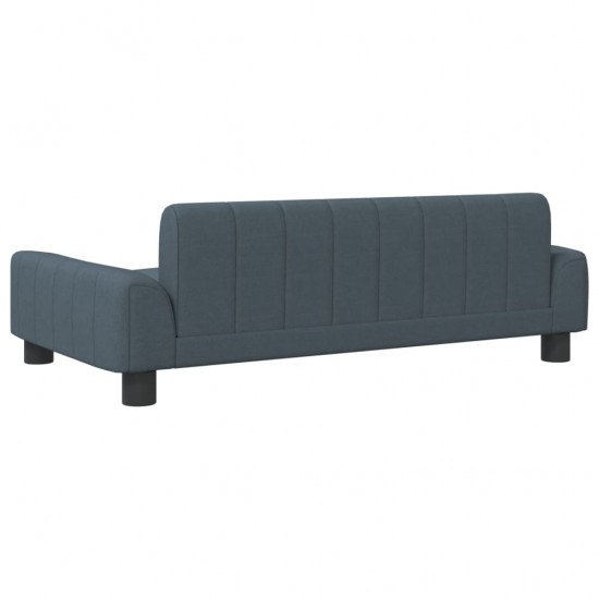 Vaikiška sofa, tamsiai pilkos spalvos, 90x53x30cm, audinys