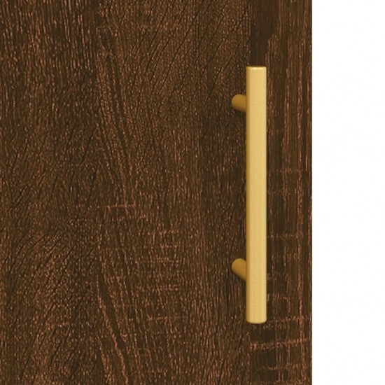 Komoda, rudos ąžuolo spalvos, 34,5x34x180cm, apdirbta mediena