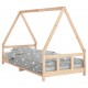 Vaikiškos lovos rėmas, 90x200cm, pušies medienos masyvas