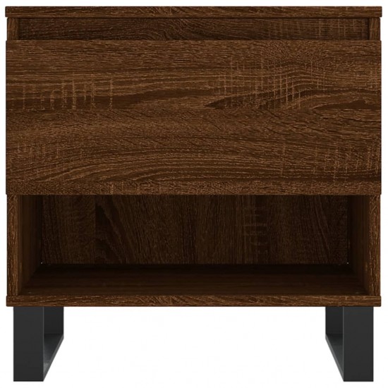 Kavos staliukai, 2vnt., rudi ąžuolo, 50x46x50cm, mediena
