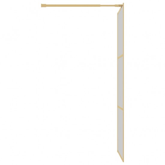 Dušo sienelė su skaidriu ESG stiklu, auksinė, 80x195cm