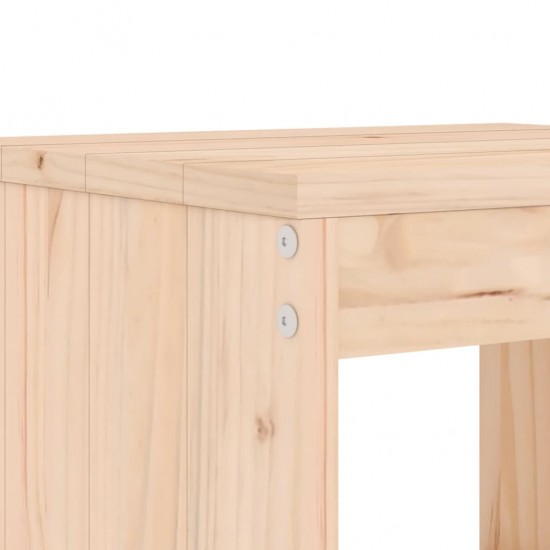 Baro taburetės, 2vnt., 40x36x75cm, pušies medienos masyvas