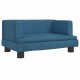 Vaikiška sofa, mėlynos spalvos, 60x40x30cm, aksomas