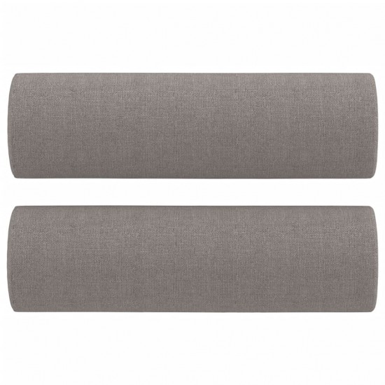 Dvivietė sofa su pagalvėlėmis, taupe spalvos, 140cm, audinys