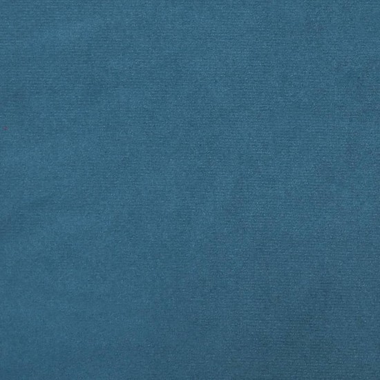 Lova su čiužiniu, mėlynos spalvos, 80x200cm, aksomas