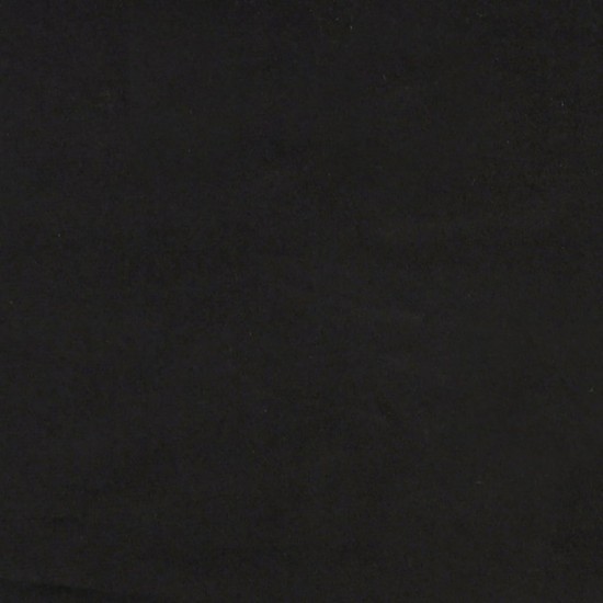 Lova su čiužiniu, juodos spalvos, 100x200cm, aksomas