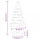 Medinės Kalėdų eglutės, 2vnt., 30cm, pušies medienos masyvas