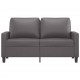 Dvivietė sofa, pilkos spalvos, 120cm, dirbtinė oda