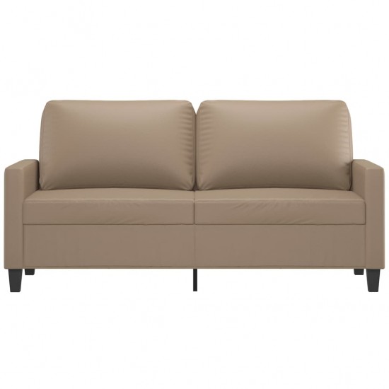 Dvivietė sofa, kapučino spalvos, 140cm, dirbtinė oda