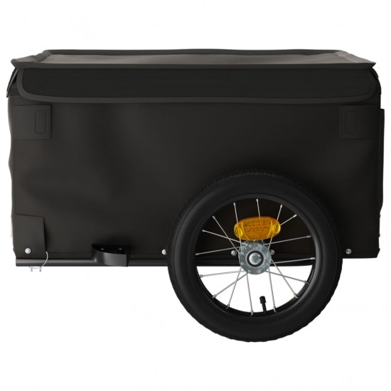 Krovininė dviračio priekaba, juodos spalvos, 30kg, geležis