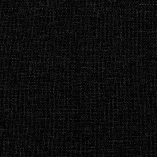 Lova su čiužiniu, juodos spalvos, 100x200cm, audinys