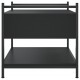 Kavos staliukas, juodas, 50x50x50cm, apdirbta mediena