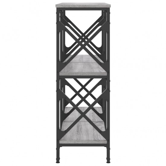 Konsolinis staliukas, pilkas ąžuolo, 100x28x80,5cm, mediena