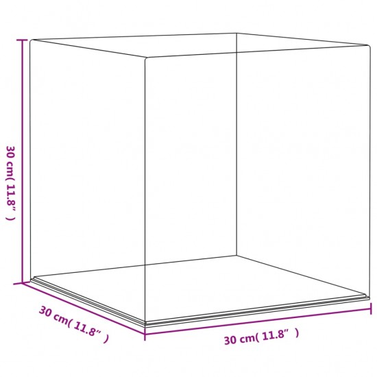 Eksponavimo dėžė, skaidri, 30x30x30cm, akrilas