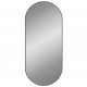 Sieninis veidrodis, juodos spalvos, 100x45cm, ovalo formos