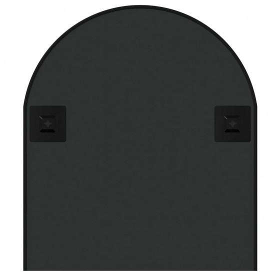 Sieninis veidrodis, juodos spalvos, 100x45cm, ovalo formos